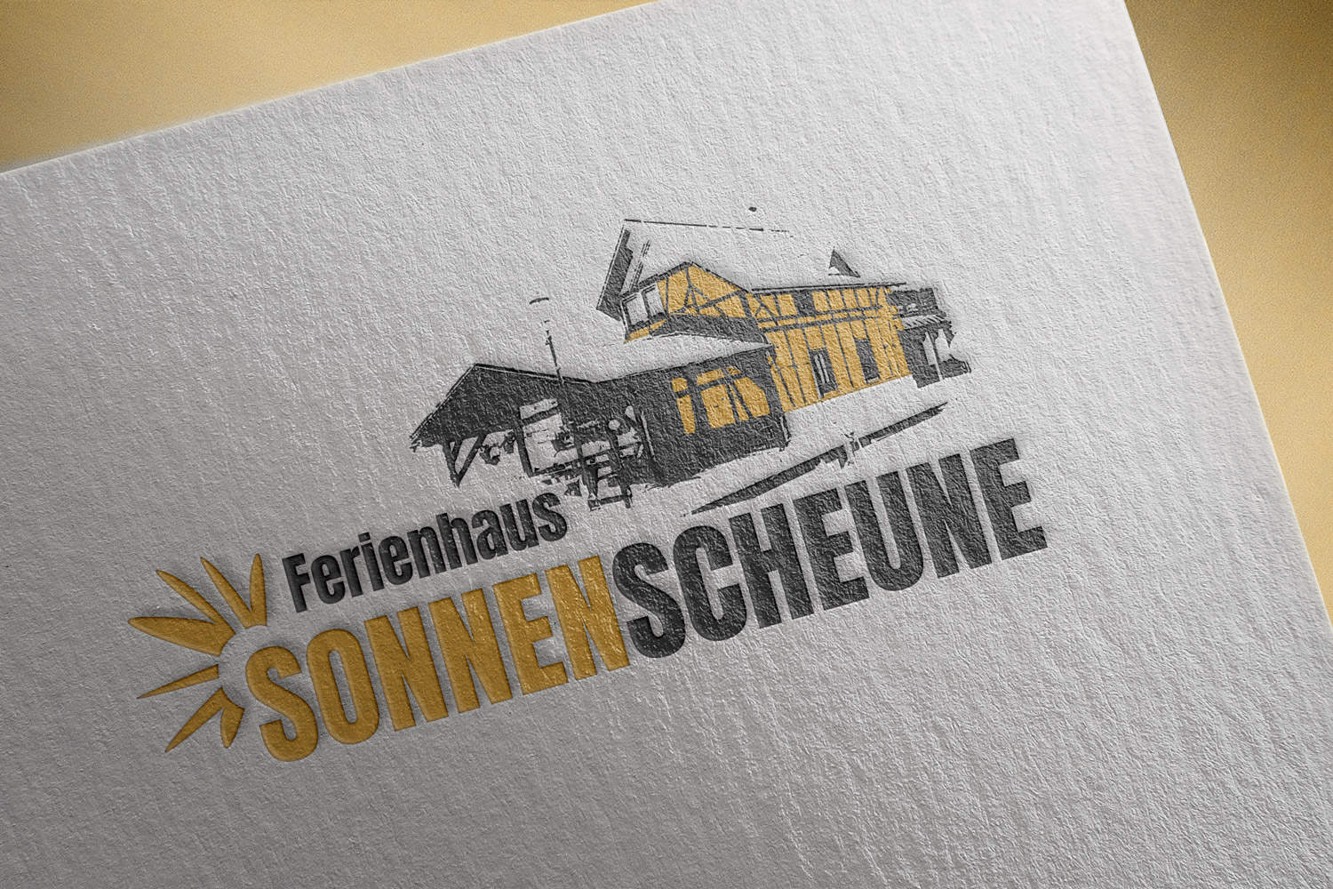 Logoerstellung Ferienhaus Sonnenscheune